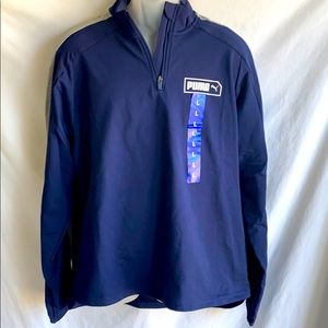 Puma Navy-Blue thick material 1/4 pullover